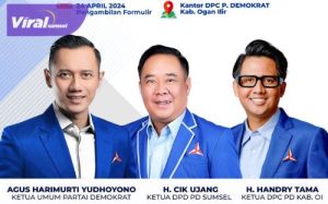 Demokrat Ogan Ilir Buka Pendaftaran Calon Bupati dan Wakil Bupati. Foto : viralsumsel.com/fia