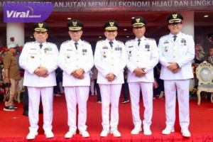 Hadiri Upacara Hari Otonomi Daerah Tingkat Nasional, Pj Gubernur Agus Fatoni Sebut Capaian Ekonomi di Sumsel Sangat Baik. Foto : viralsumsel.com/win