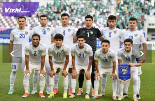 Starting eleven Timnas Uzbekistan U-23 di ajang Piala Asia U-23 2024. Foto : afc