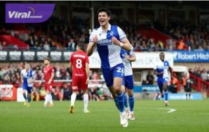 Bek Timnas Indonesia Elkan Baggot saat kenakan jersey Bristol Rovers di ajang League One Liga Inggris. Foto : igelkan