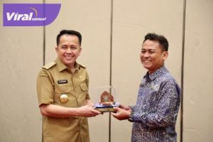 Pj Gubernur Agus Fatoni Teken MoU Pemanfaatan Data dan Informasi Geospasial Bersama Kepala Badan Informasi Geospasial (BIG) RI. Foto : viralsumsel.com/win