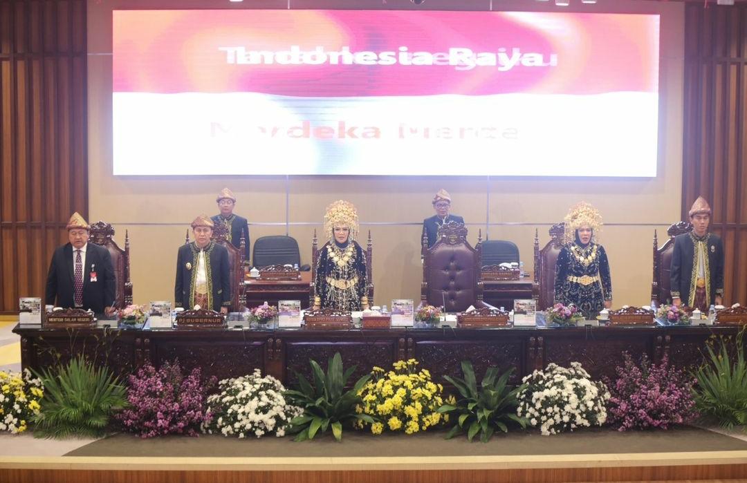 Peringatan Hari Jadi Sumsel ke 78, Ketua DPRD tekankan semangat kebersamaan wujudkan Sumsel yang Maju, Mandiri dan Sejahtera. Foto : viralsumsel.com/ril