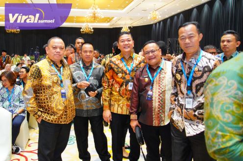 Pj Bupati Sandi Fahlepi Hadiri Langsung Musrenbangnas 2024. Foto : viralsumsel.com/dev