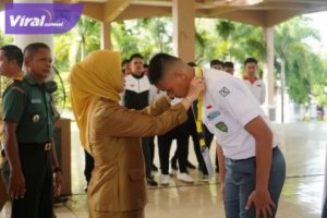 Staf Ahli Walikota Prabumulih Hj Suryanti Ngesti Rahayu membuka Seleksi Calon Paskibraka Kota Prabumulih Tahun 2024. Foto : viralsumsel.com/man
