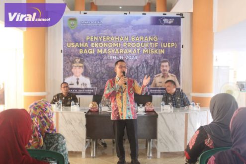 Pemkab Muba Serahkan Bantuan Usaha Ekonomi Produktif. Foto : viralsumsel.com/dev