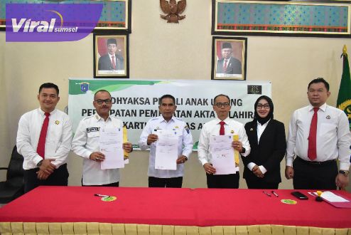 Pemkab-Kejari OKI Kolaborasi Penuhi Hak Sipil Anak Terlantar. Foto : viralsumsel.com/zep
