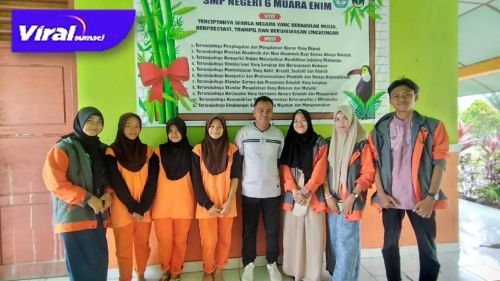 Mahasiswa KKN Universitas Serasan Angkatan II Adakan Sosialisasi Edukasi pencegahan Tindakan Bullying pada siswa SMPN 06 Muara Enim. Foto : viralsumsel.com/rosyid