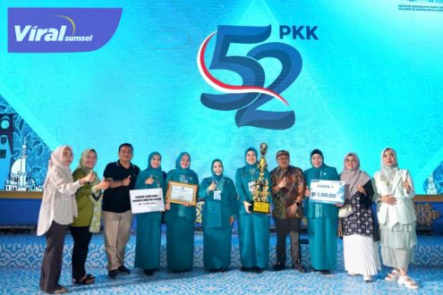 Bawa Banyak Prestasi, Pj Ketua TP PKK Sumsel Apresiasi Prestasi PKK Sumsel dalam Ajang Jambore Nasional PKK di Solo. Foto : viralsumsel.com/win