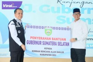 Pj Gubernur Agus Fatoni Gerak Cepat Tangani Dampak Banjir di Kabupaten OKU. Foto : viralsumsel.com/win