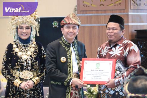 Peringatan Hari Jadi Sumsel ke 78, Ketua DPRD tekankan semangat kebersamaan wujudkan Sumsel yang Maju, Mandiri dan Sejahtera. Foto : viralsumsel.com/ril