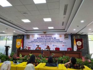 Komite IV Dewan Perwakilan Daerah (DPD) Republik Indonesia (RI) menggelar Uji Sahih Naskah Akademik dan Rancangan Undang-Undang tentang Pengelolaan Aset Daerah di Kampus Universitas Gadjah Mada (UGM), hari Senin tanggal 27 Mei 2024.