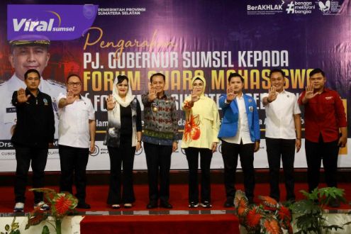 Pj Gubernur Sumsel Apresiasi Forsuma Sumsel Gelar Diskusi Kebangsaan dan Deklarasi Anti Narkoba pada Hari Lahir Pancasila. Foto : viralsumsel.com/win
