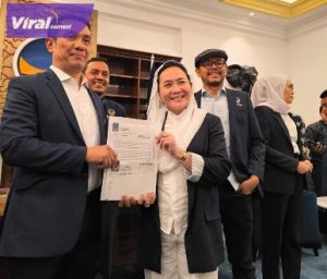 NasDem Jagokan Hj Lucianty di Pilkada Kabupaten Musi Banyuasin 2024. Foto : viralsumsel.com/ril