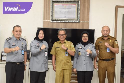 Sekda Supriono Terima Audiensi Plh Kanwil Kemenkumham Sumsel Bahas MIPC 2024. Foto : viralsumsel.com/win