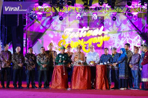 Muba Tampilkan Tari Teaterikal “Bomi Serasan Sekate” Pada Pembukaan Festival Sriwijaya ke-XXXII. Foto : viralsumsel.com/dev