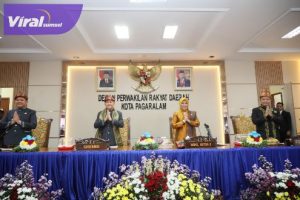 Hadiri HUT ke-23 Kota Pagaralam, Pj Gubernur Agus Fatoni Beri Dana Bantuan Pembangunan Senilai Rp 25 M. Foto : viralsumsel.com/win
