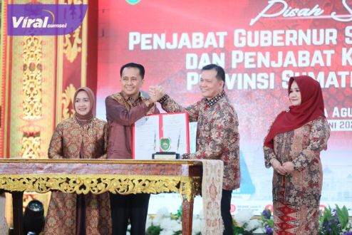 Pj Gubernur Sumsel Elen Setiadi Siap Kerja Keras Sempurnakan Program Agus Fatoni. Foto : viralsumsel.com/win