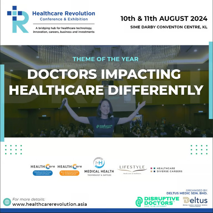 Disruptive Doctors® Menyajikan: Konferensi dan Pameran Revolusi Kesehatan 2024 – Memberdayakan Dokter untuk Berdampak pada Kesehatan Secara Berbeda. Foto : viralsumsel.com
