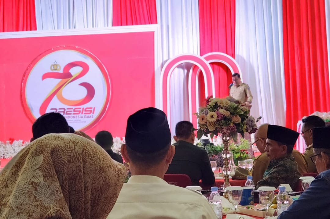 Pj Bupati Lahat Hadiri HUT Bahayangkara Ke 78 Tahun. Foto : viralsumsel.com/nto