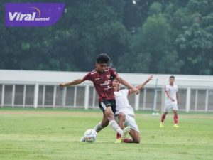 Timnas Indonesia U-19 Menang Tipis Atas Tim PON Sumut, Uji Coba Jelang ASEAN U-19 Boys Championship. Foto : pssi