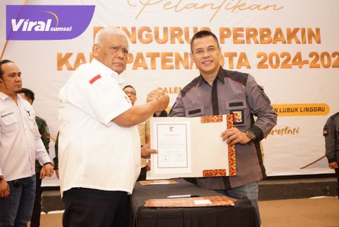 Sekwan DPRD Muba Marko Susanto Resmi Komandoi Perbakin Muba. Foto : viralsumsel.com/dev