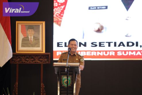 Pj Gubernur Elen Setiadi Ingatkan Para Pejabat Pemprov Sumsel Tingkatkan Kinerja. Foto : viralsumsel.com/win