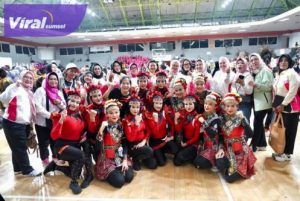 Pj Ketua TP PKK Melza Elen Setiadi Optimis Tim Perwosi Sumsel Jadi Juara Lomba  Senam Kreasi Memperebutkan Piala Ibu Negara RI. Foto : viralsumsel.com/win