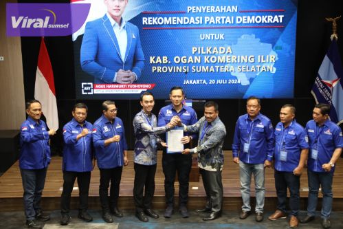Resmi, AHY Beri Rekomendasi Pada Muchendi-Supri di Pilkada OKI, Menambah Semangat Dalam Proses Perjuangan. Foto : viralsumsel.com