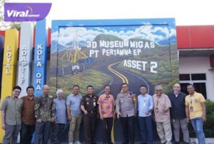 Penjabat (Pj) Walikota Prabumulih, H. Elman, S.T, MM melaksanakan Kunjungan Kerja ke 3D Museum Migas PT. Pertamina EP Asset 2 Prabumulih.. Foto : viralsumsel.com/man