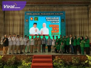 Gelar Deklarasi, HNU-Lia Dipastikan Didukung Gerindra dan PPP. Foto : viralsumsel.com/ril