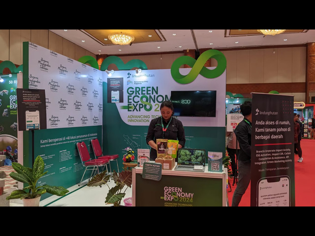 LindungiHutan Ikut Berpartisipasi dalam Green Economy Expo 2024 di Jakarta Convention Center. Foto: viralsumsel.com