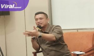 Aryuda Perdana Kesuma, S.Sos Saat Lakukan Jumpa pers pada Uji Kompetensi Wartawan (UKW) di Hotel Novotel Palembang. Jum'at (5/7/2025) Siang. Foto : Viralsumsel/Nto