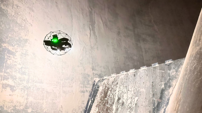 Drone Elios 3 Tingkatkan Keselamatan dan Efisiensi Inspeksi Confined Space di Industri Semen. Foto : viralsumsel.com