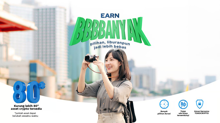 Tokocrypto Luncurkan Fitur Earn dan TKO Megadrop untuk Investasi Kripto Lebih Untung. Foto : viralsumsel.com