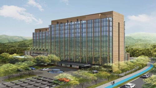 Foto Desain Fasad Swissôtel Nusantara Dibuka di IKN; ASRI. Foto: viralsumsel.com