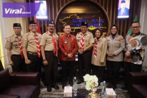 Pj Gubernur Elen Setiadi Dukung Digelarnya Apel Besar HUT Ke-63 Gerakan Pramuka Se-Sumsel. Foto : viralsumsel.com/win
