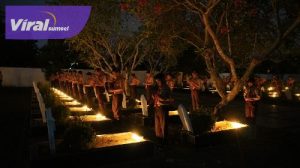 Apel Kehormatan dan Renungan Suci di Taman Makam Pahlawan (TMP) Kesuma Bangsa Kayuagung, tepat pada Pukul 00.00 WIB dini hari, Sabtu (17/08/2024). Foto : viralsmsel.com /zep