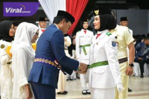 40 Orang Paskibraka OKI Siap Kibarkan Sang Merah Putih. Foto : viralsumsel.com /zep