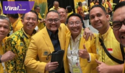 Diam-diam Bebas, Dodi Reza Alex Langsung Hadiri Munas Golkar di Jakarta. Foto : viralsumsel.com