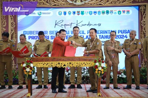 Momentum Krusial, Pj Gubernur Elen Setiadi Komitmen Ciptakan Pilkada Serentak  di Sumsel Berjalan  Aman dan Damai . Foto : viralsumsel.com /win