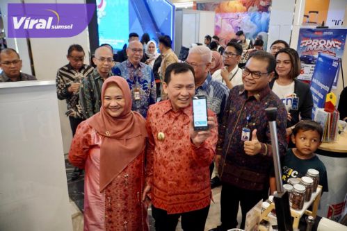 Buka Pekan Qris Nasional 2024, Pj Gubernur Elen Setiadi Ajak Masyarakat Sumsel Lakukan Pembayaran Transaksi Berbasis Digital. Foto : viralsumsel.com /win
