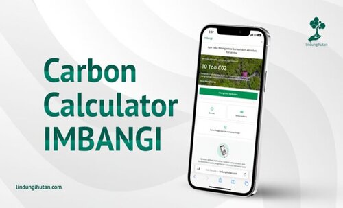 Ilustrasi Carbon Calculator 'IMBANGI', LindungiHutan. Foto: viralsumsel.com