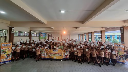 Menggali Potensi Siswa Melalui Public Speaking Bersama Coach Priska Sahanaya dan AGATIS di SD Santo Markus 2. Foto: viralsumsel.com