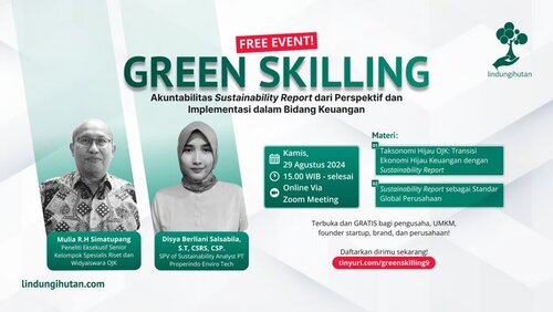 Serial Webinar Green Skilling, LindungiHutan. Foto: viralsumsel.com