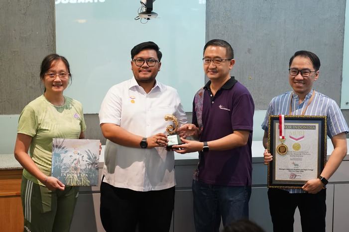Menyatukan Olahraga dan Seni, BINUS @Kemanggisan Rayakan Hari Olahraga Nasional dengan Mendapatkan Rekor MURI. Foto : viralsumsel.com