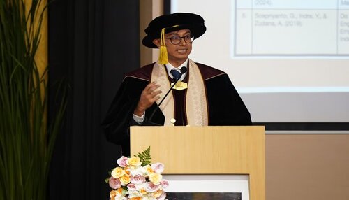 Dokumentasi Pengukuhan Guru Besar Bidang Ilmu Fraud Examination BINUS UNIVERSITY. Foto: viralsumsel.com