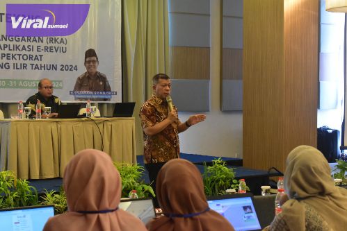 Tingkatkan Kualitas Perencanaan dan Anggaran, Pemkab OKI Gelar Bimtek E-Reviu. Foto : viralsumsel.com /zep