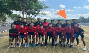Idza (panah orange) Penjaga gawang saat berada di Semarang mengikuti Kejuaraan Blispi Youth Championship 2024 Berlangsung di Semarang 5-8 September.