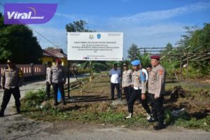 Amankan Aset, Pemkab dan Kejari OKI Pasang Plang di Hutan Kota. Foto : viralsumsel.com /zep
