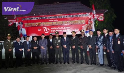 Renungan Suci Dalam Rangka Memperingati HUT RI Ke-79 di Prabumulih. Foto : viralsumsel.com /man